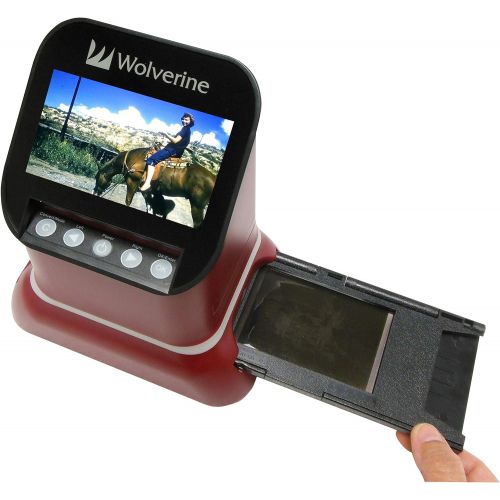  [아마존베스트]Wolverine F2D Saturn Digital Film & Slide Scanner - Converts 120 Medium Format, 127 Film, Microfiche, 35mm Negatives & Slides to Digital - 4.3 LCD, 16GB SD Card, Z-Cloth & HDMI Cab