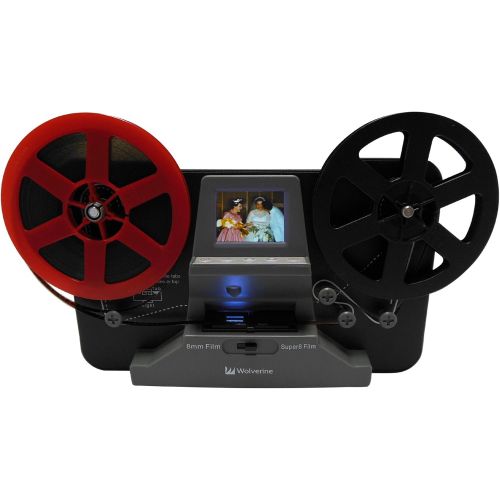  Wolverine 8mm and Super 8 Film Reel Converter Scanner to Convert Film into Digital Videos. Frame by Frame Scanning to Convert 3 inch and 5 inch 8mm Super 8 Film reels into 720P Dig