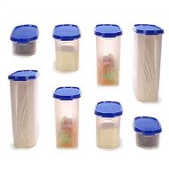 Womdee Cereal Storage Container Set, Space Saving Food Containers for Dry Foods & Liquids, Cereal Leakproof Durable Seal Box for The Refrigerator, Storage Rack, Kitchen(8 Pieces)