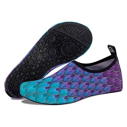  Womens and Mens Kids Water Shoes Barefoot Quick Dry Aqua Socks for Beach Swim Surf Yoga Exercise