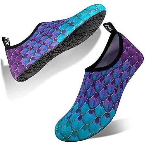  Womens and Mens Kids Water Shoes Barefoot Quick Dry Aqua Socks for Beach Swim Surf Yoga Exercise