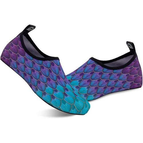  Womens and Mens Kids Water Shoes Barefoot Quick Dry Aqua Socks for Beach Swim Surf Yoga Exercise
