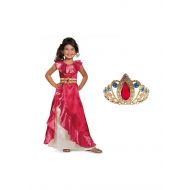 Wonder Clothing Little Girls Disney Princess Elena of Avalor Dress and Tiara Costume Set