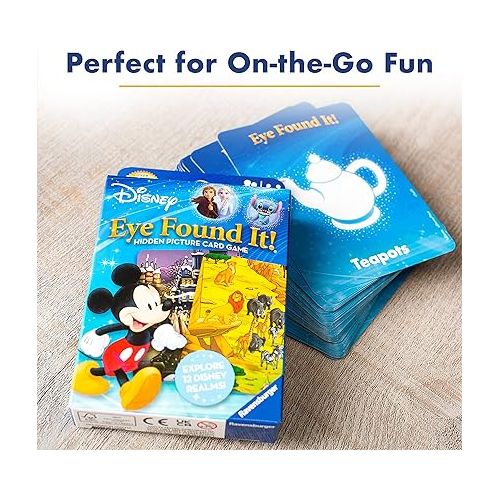  Ravensburger World of Disney Eye Found It Card Game - Engaging Family Fun | Immersive Disney Scenes | Skill-Building Game | FSC-Certified Materials