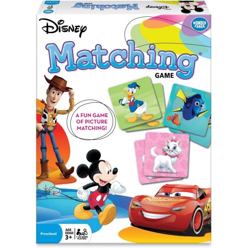  Wonder Forge Disney Classic Characters Matching Game for Boys & Girls Age 3 to 5 A Fun & Fast Disney Memory Game , Blue