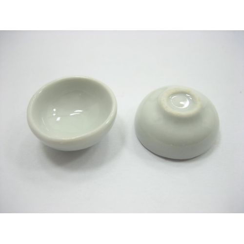  Wonder Miniature New 10x20 mm White Round Bowls Dollhouse Miniatures Ceramic Supply 10675
