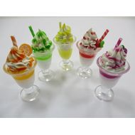 Wonder Miniature Dollhouse Miniature Food 5 Ice Cream Smoothie Beverage Dollhouse Food Accessories 14835