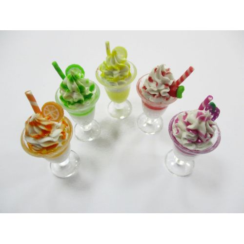  Wonder Miniature Dollhouse Miniature Food 5 Ice Cream Smoothie Beverage Dollhouse Food Accessories 14835