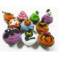 Wonder Miniature Dollhouse Miniature Food Halloween Designs Mixed 10 Cupcake Bakery Sweet 16085