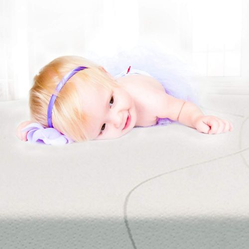  Wonder buggy Wonder Dream Extra Firm Baby Crib Mattress and Toddler Mattress, Organic Cotton, 100% Breathable & Non Toxic, Water Repellent, Hypoallergenic, No Foam, No VOCs, Made in USA