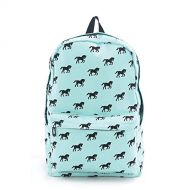 WonderMolly Horse Back to School Canvas Backpack