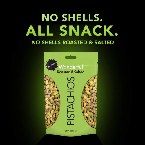  [무료배송]Wonderful Pistachios, No Shells, Roasted and Salted, 12 Ounce Resealable Bag