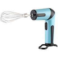 Wonderper Cordless Hand Mixer Twisting Handheld Food Mixer Rechargeable Hand Blender Battery Operated Egg Beater - Blue