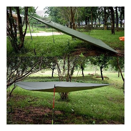  WoneNice 118 x 118 inches Camping Tarp for Tent, Tent Footprint, Sun Tarp, Ground Tarp, Insulated Thermal Silver Coating Survival Tarp for Beach, Car or Camping and Adventure