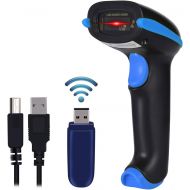 [아마존베스트]WoneNice Wireless Barcode Scanner USB Cordless Laser Automatic Barcode Reader Handheld Bar Code Scanner with USB Wireless Receiver for Library Retail & Warehouse