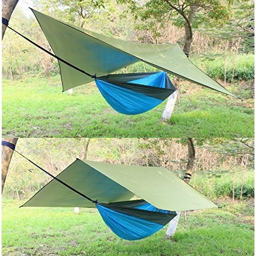  WoneNice 10 x 13 Ft Camping Hammock Tarp, Waterproof Windproof Lightweight Durable Rainfly Shelter. Perfect Tent Tarp for Backpacking, Hiking, and Travel