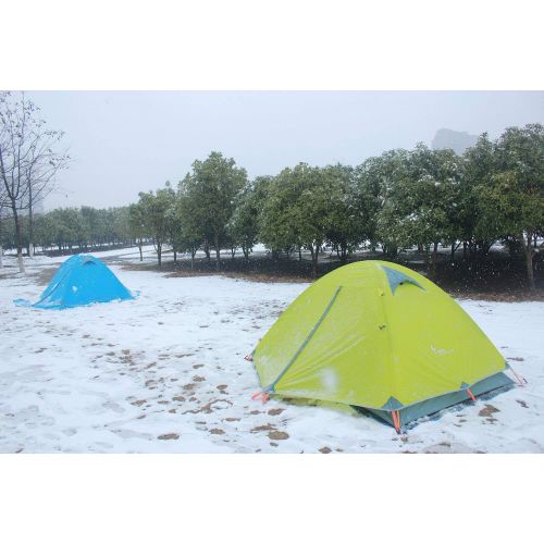  WoneNice Professional Camping Tent, 2-3 Person Family Double Layer Waterproof 3 Season Outdoor Dome Tent with Removable Rain Fly