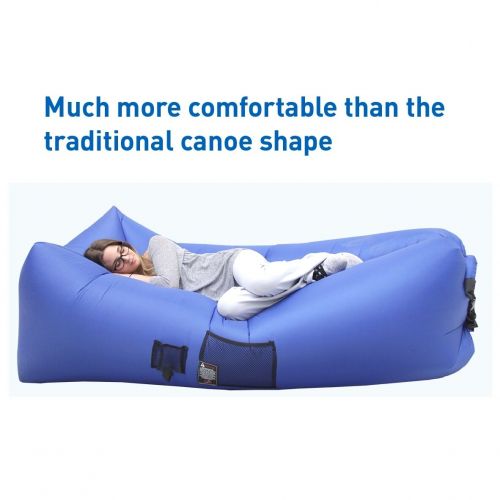  WooHoo 3.0 Giant Outdoor Inflatable Lounger with Carry Bag (Blue)