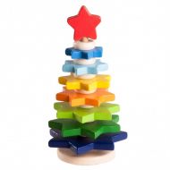 WoodAndCare Rainbow Christmas Tree, Stacking toy, Wooden baby toy, Eco Friendly Stacking Toy, Wooden Toy, Montessori Game, Educational Toy, Waldorf toy