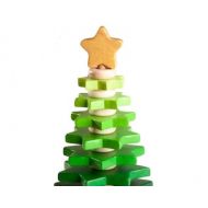 WoodAndCare Stacking toy Christmas tree, baby toy, Green tree, Eco Friendly Toy