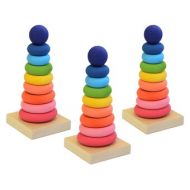 WoodCraftToy Personalized Busy Toy, Wooden Pyramid, Wooden Stacking Toy, Educational Toy, Montessori Toy, Eco Friendly Toy, Learning Toys, Stacker Toy