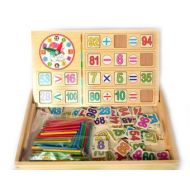 WoodCraftToy Learning Set for Homeschool, Set for a Schoolboy, Busy Board, Educational Toy