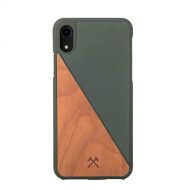 Woodcessories - EcoCase Split - iPhone Xr Case, Cover, Protection Made of FSC Certified Wood Premium Design (CherryGreen)