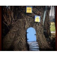 WoodenBLING Fairy Garden Set, Fairy Door and Windows, Outdoor, Gift for Her, Birthday, Miniature Garden, Fairies, Gifts under 40, Garden Decor, Mom