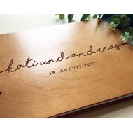 /WoodenEngravedShop Unique Wedding Guestbook Rustic Wedding Guest book Wood Wedding Guest book Wood Custom Engraved Guest Book Personalized Guest Book #11