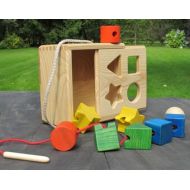 WoodenFrogLV Block Cage Simple,Educational toy,Christmas gifts for kids,Waldorf toy,Baby toy, Kids toy,Waldorf Toy