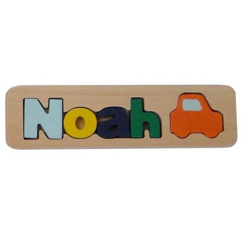  WoodenNameCanada Personalized Name Puzzle, Custom Name Puzzle, Wooden Letter Puzzle, Personalized Gift, Newborn Gift, Gift, Free engraving message,Noah