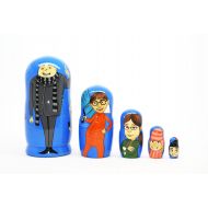 /WoodenToyUkraine Minions Nesting dolls for kids Despicable Me matryoshka Kids Gift Wood Toys Funny Gifts minion best gift