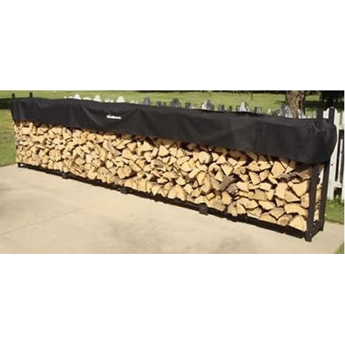  Woodhaven Steel Log Rack Finish: Black, Size: 48 H x 192 W x 14 D