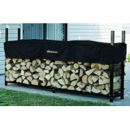 The Woodhaven 8 Foot Firewood Log Rack with Cover