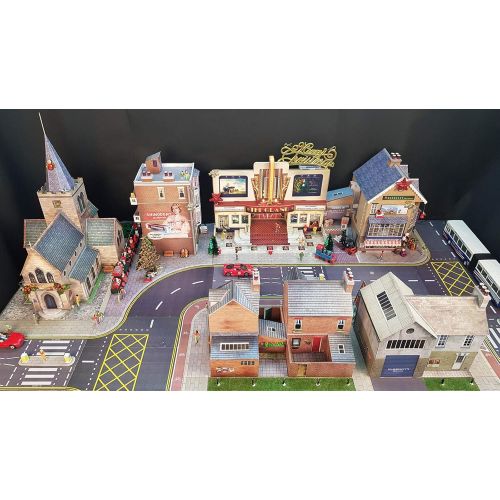  Woodland O Gauge 1:48 Scale Corner SUPERMART Cardboard Model Making Kit The CityBuilder Model Railroad Building