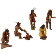 [아마존베스트]Woodland Scenics SP4443 1.5-Inch Scene Setters Figurine, Native Americans, 5/Pack