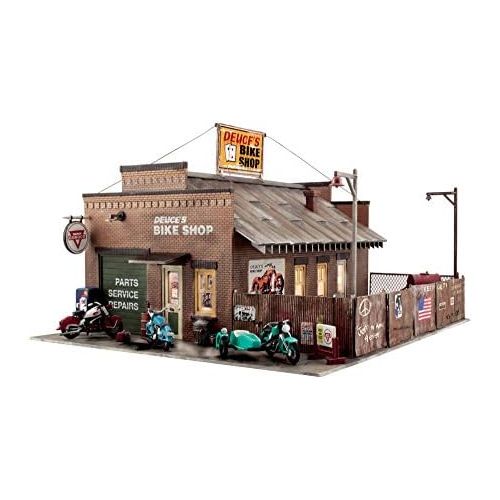  Woodland Scenics O Scale Built-&-Ready Structures Deuces Bike Shop