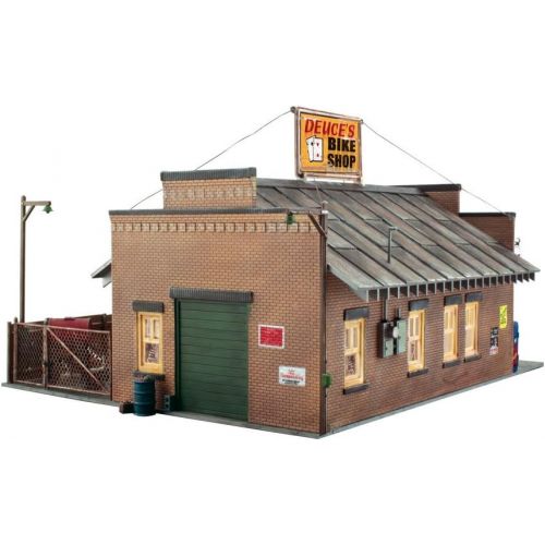  Woodland Scenics O Scale Built-&-Ready Structures Deuces Bike Shop