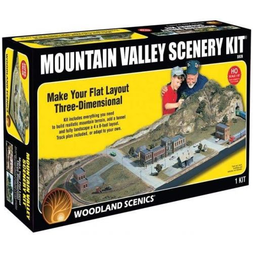  Mountain Valley Scenery Kit Woodland Scenics