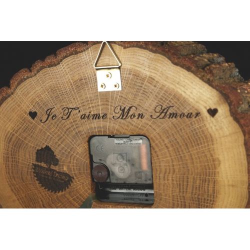  WoodlandDreamerShop Wooden Clock, Photo Clock, Custom Clock, Clocks Gifts, Personalized Wall Clocks, Wooden Wall Clock, Engraved Clock, Unique Wall Clocks