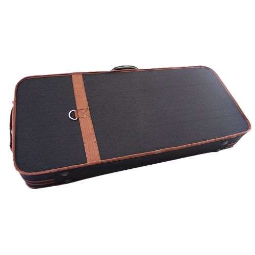  Woodnote Great Quality Pro. Wooden Double Violin/Viola Case - Fit one 4/4 violin & one viola(Adjustable 15 to 16.5)