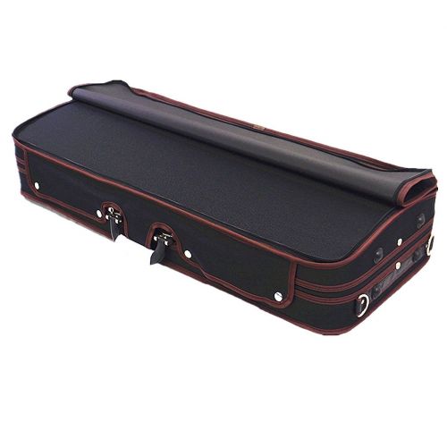  Woodnote Great Quality Pro. Wooden Double Violin/Viola Case - Fit one 4/4 violin & one viola(Adjustable 15 to 16.5)