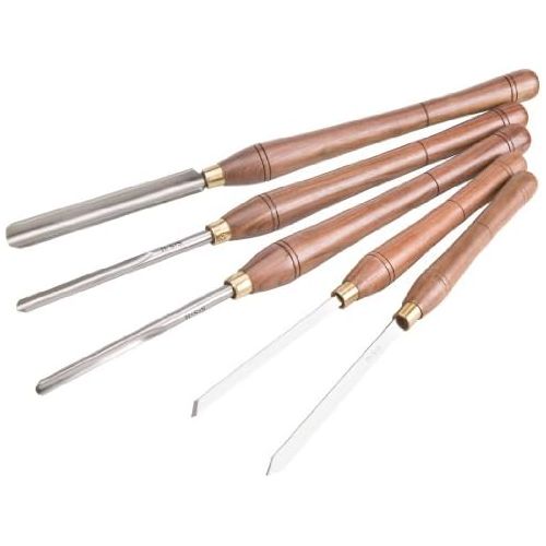  Woodstock D3790 Deluxe Lathe Chisel Set, 5-Piece