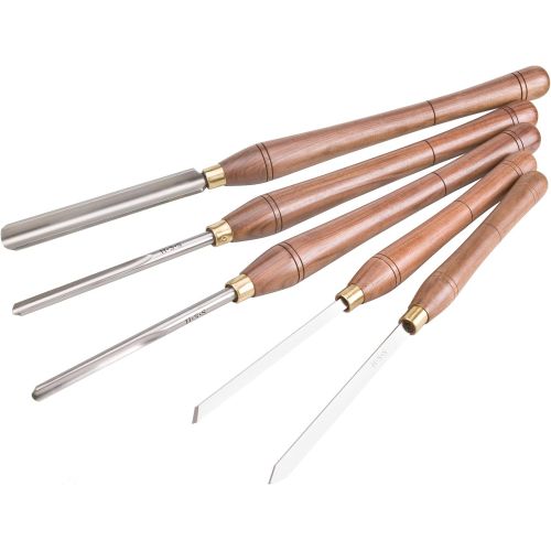  Woodstock D3790 Deluxe Lathe Chisel Set, 5-Piece