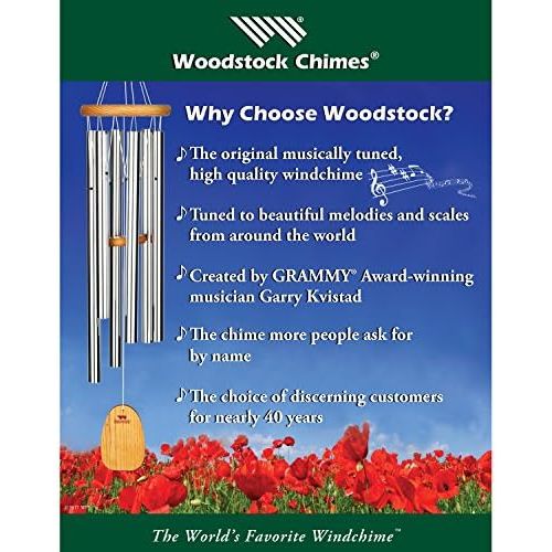  Woodstock Chimes WDG The Original Guaranteed Musically Tuned Chime Desk Gong, Black/Bronze