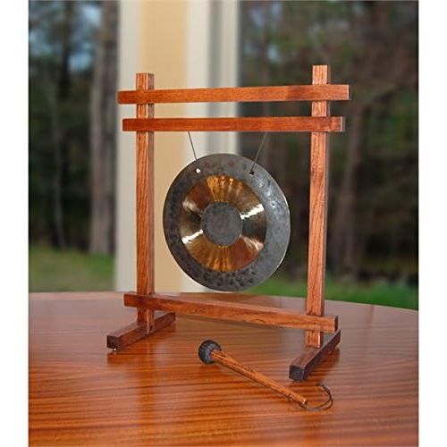  [아마존베스트]Woodstock Chimes WTG The Original Guaranteed Musically Tuned Chime Table Gong, Teak