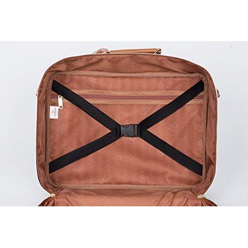  Woojoocity Travel Tote Shoulder Bag Duffel Bag Business Trip Travel (Stripe_Red)