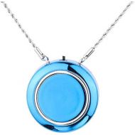 [아마존베스트]WOOLALA Personal Wearable Air Purifier Necklace/Mini Portable Air Freshner Ionizer/Negative Ion Generator/Low Noise for Adults Kids Blue