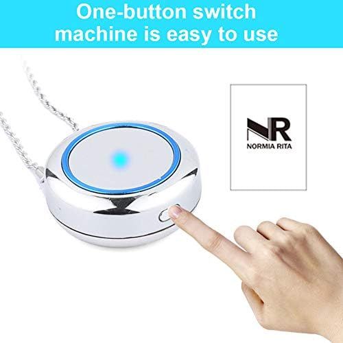  [아마존베스트]WOOLALA Personal Wearable Air Purifier Necklace/Mini Portable Air Freshner Ionizer/Negative Ion Generator/Low Noise for Adults Kids Blue