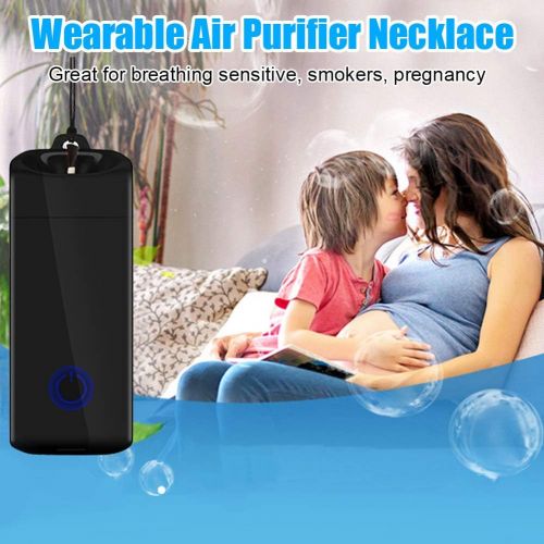  WOOLALA Portable Air Necklace, 20 Millions Ions Generator Small Wearable Air Necklace for Travel